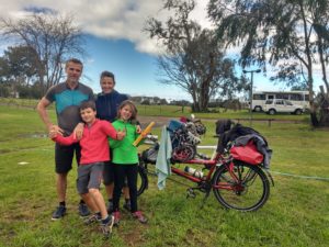 Profil famille à vélo