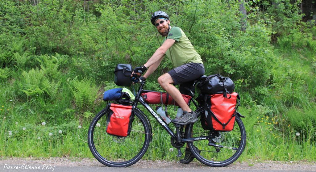 Voyage solitaire à vélo Pierre-Etienne Raby