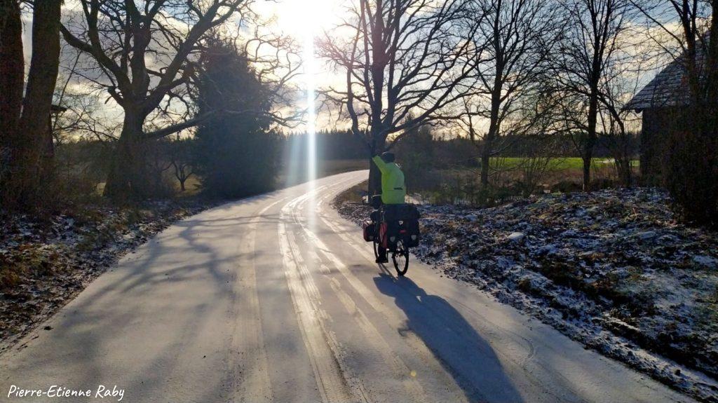 vélo neige glace passé