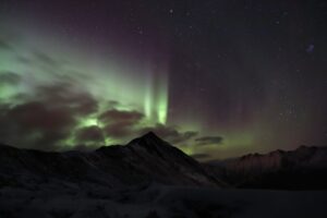 Aurore boréale à Senja (Norvège)