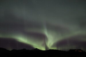 Aurore boréale à Senja (Norvège)