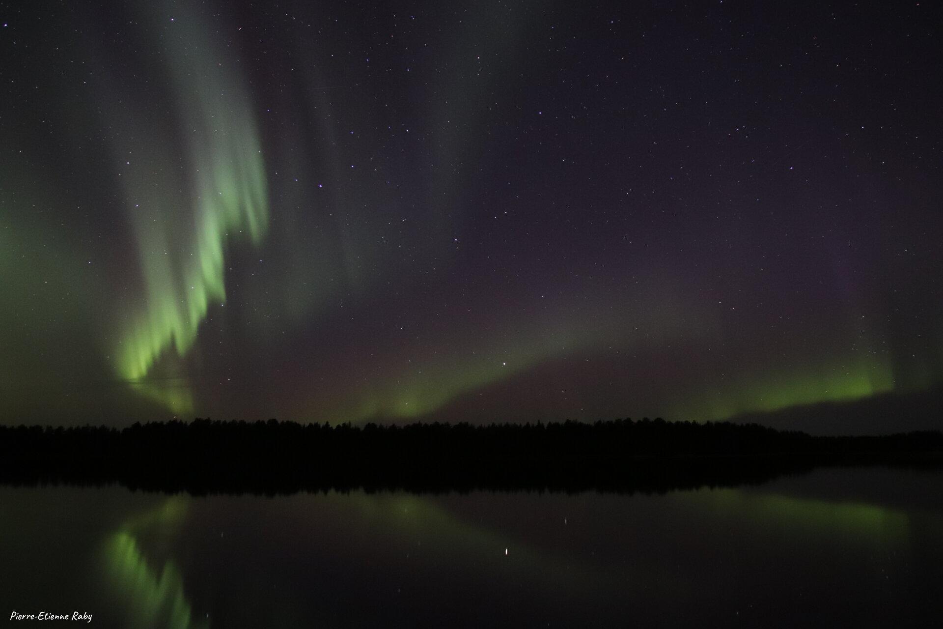 Aurore boréale en Suède