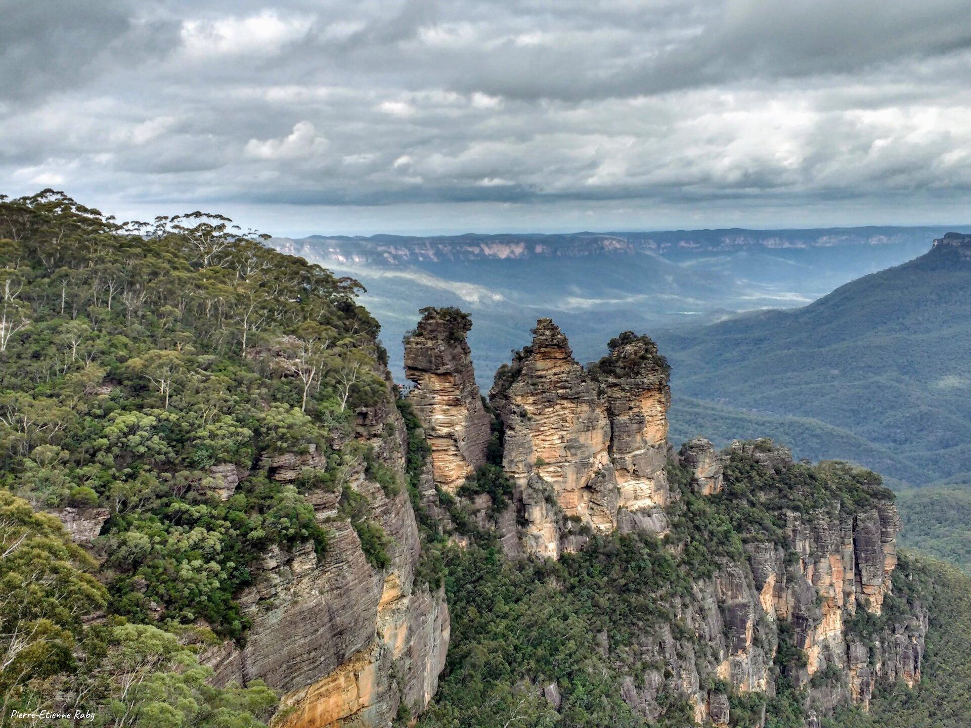 Three sisters dans les Blue Mountains, près de Sydney (Australie)