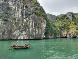 Dans la baie d'Hạ Long (Vietnam)